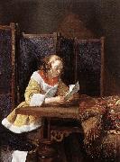 TERBORCH, Gerard A Lady Reading a Letter eart oil painting picture wholesale